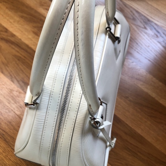 Louis Vuitton Ivorie Epi Leather Bowling Montaigne PM 100% Authentic - Picture 7 of 16